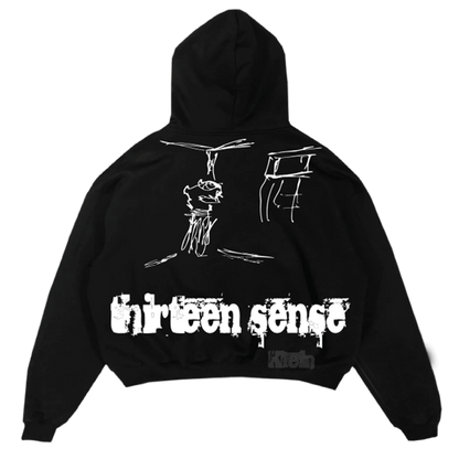 Black Thirteen Sense Hoodie