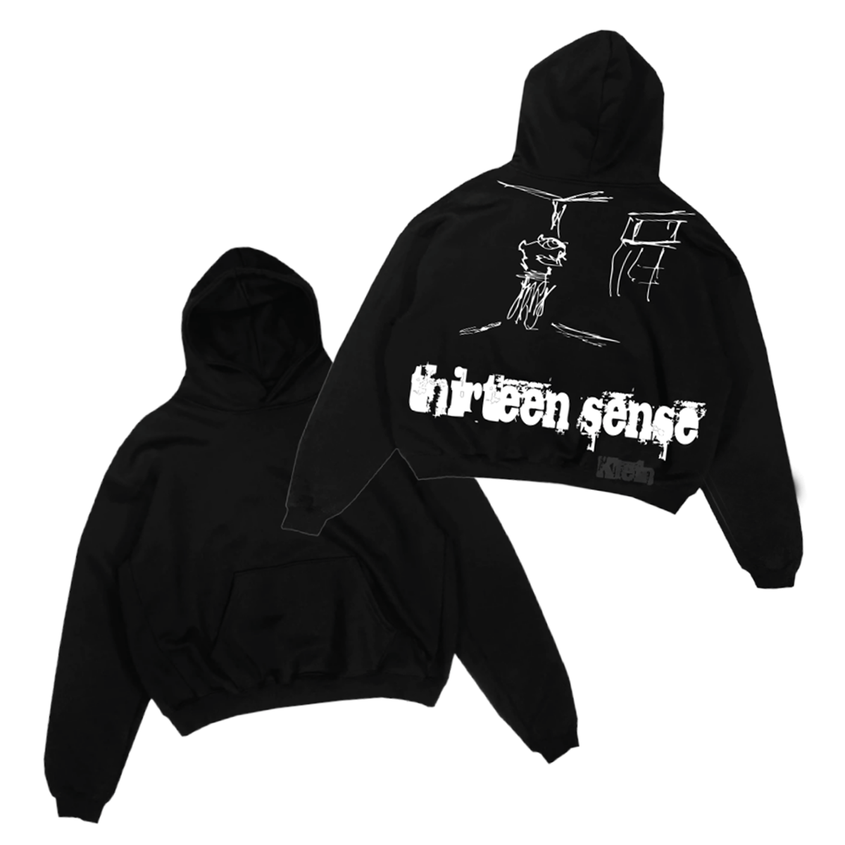 Black Thirteen Sense Hoodie