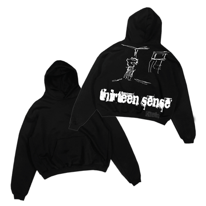 Black Thirteen Sense Hoodie