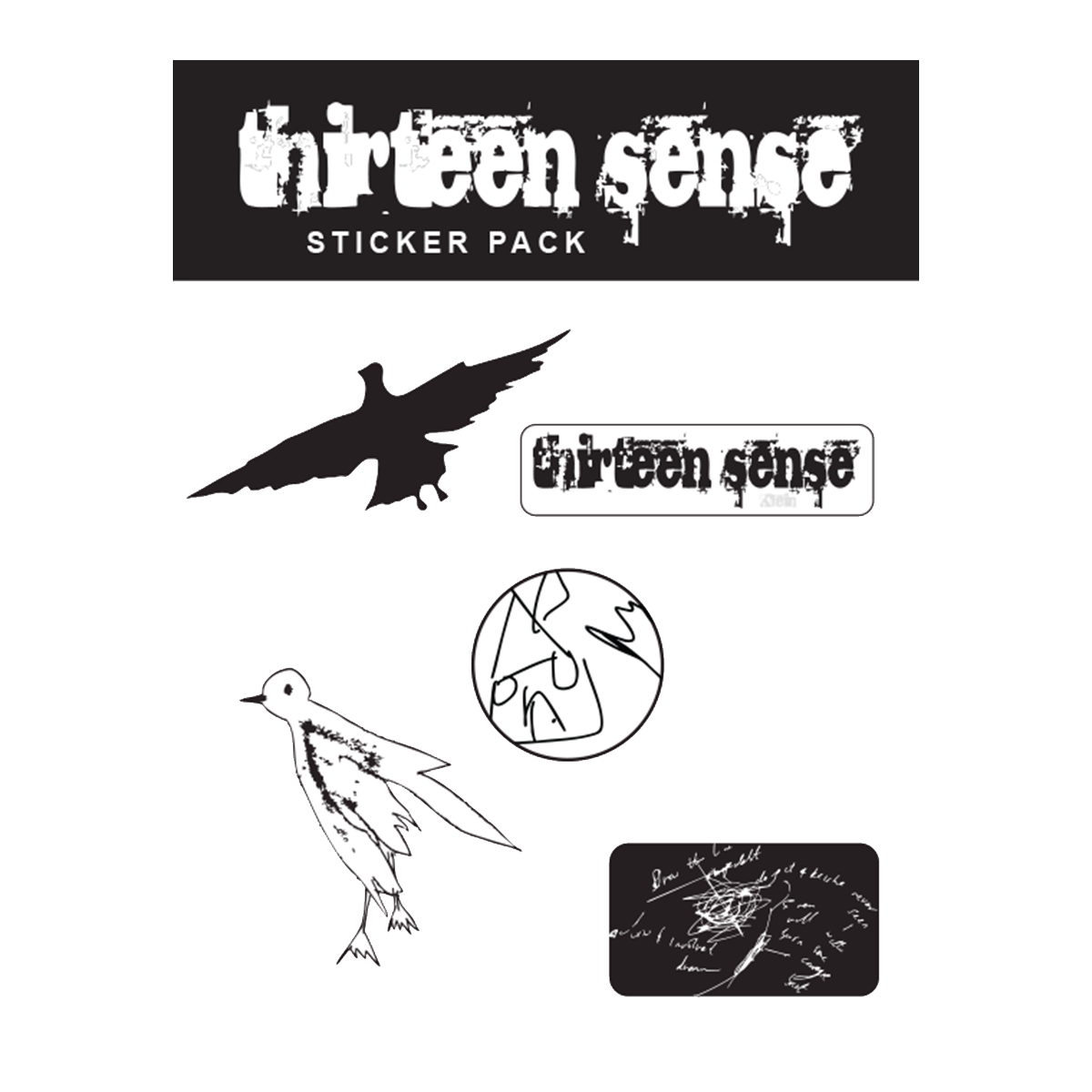 Thirteen Sense Sticker pack